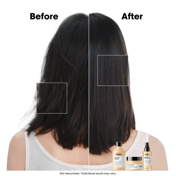 L'Oréal Professionnel Absolut Repair Mask for Dry & Damaged Hair - 250ml | Professional mask for Strengthening and Repairing Hair, With Wheat Protein, For Men & Women - Image 3